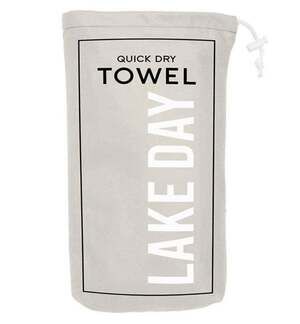 Santa Barbara Design Studio Lake Day Quick Dry Towel 35x78 Oversized NWT